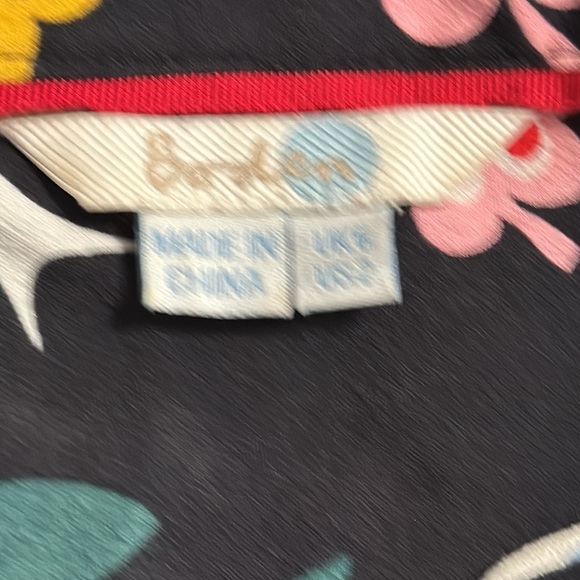 Boden Floral Long Sleeve Dress - Black and Multicolor - Picture 10 of 14